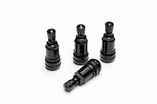 4x Metallventile 11,3mm schwarz PKW für Alufelgen